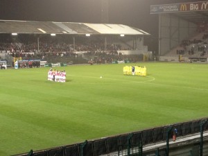 Minuut stilte voorafgaand aan Antwerp - Beveren